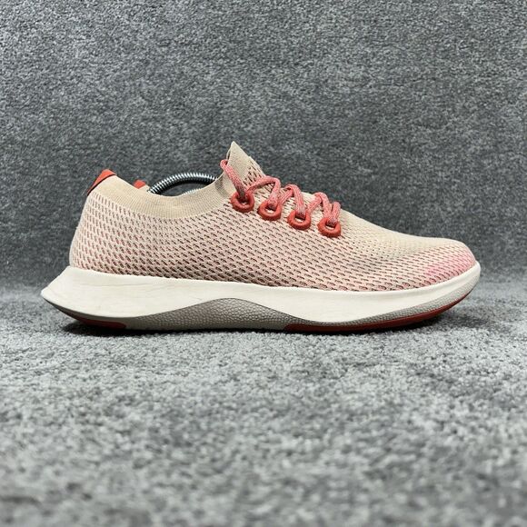 ALLBIRDS Tree Dasher TD Mens Sz 12.5 Coral Red Knit Athletic Running Shoes Used main image 11